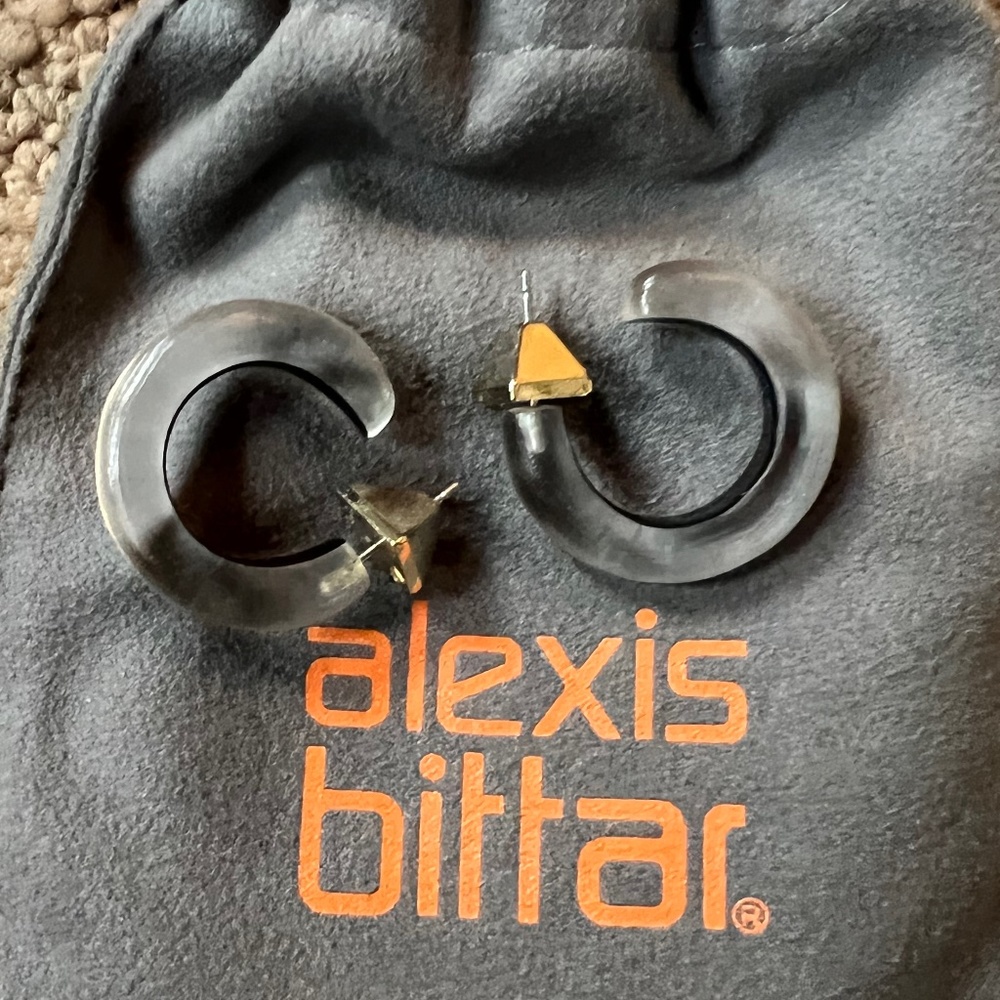 Alexis Bittar Smokey hoops.